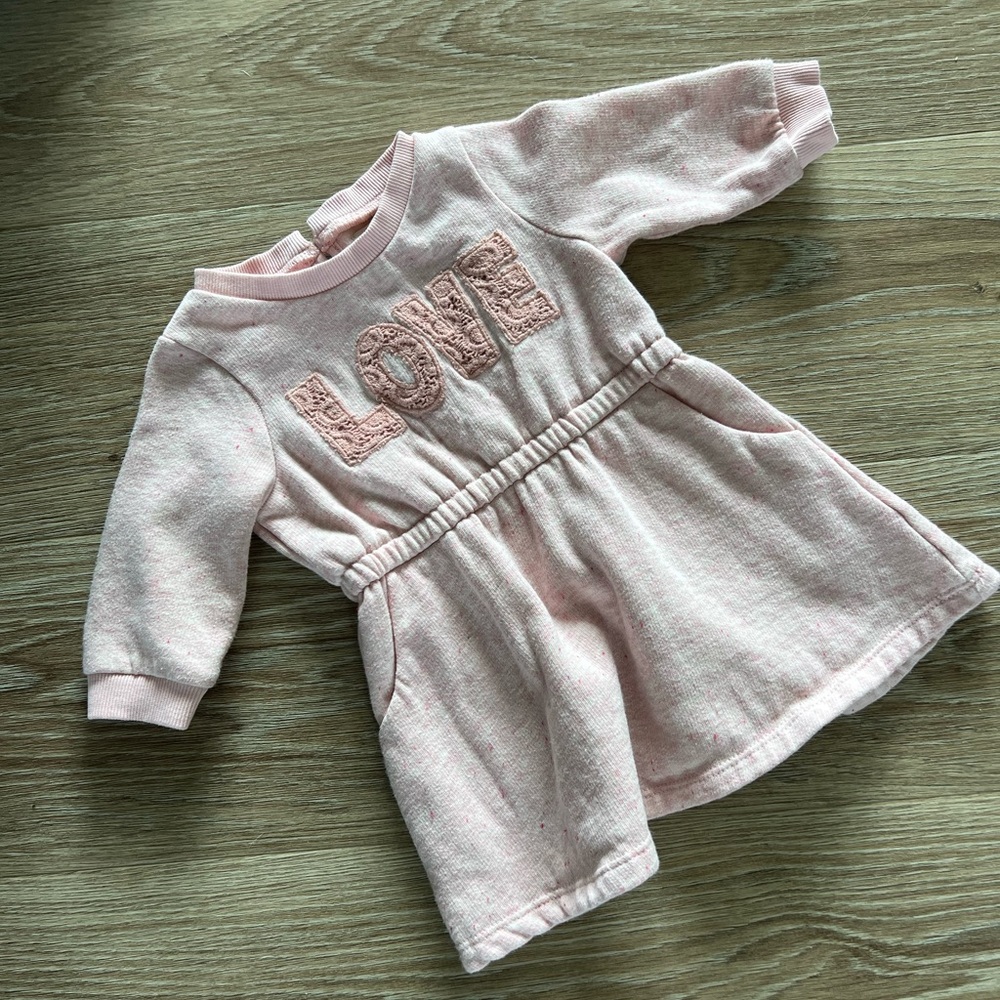 Peek girls long sleeved love dress